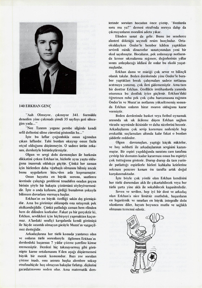 Erkhan Genç sayfasının taranmış hali