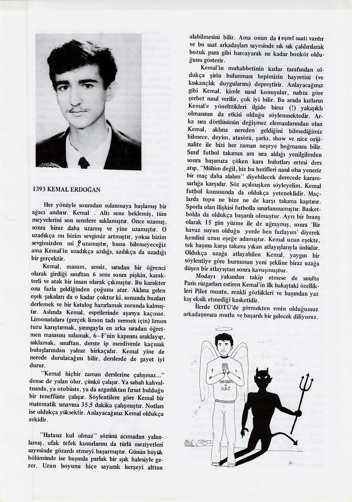Kemal Erdoğan sayfasının taranmış hali