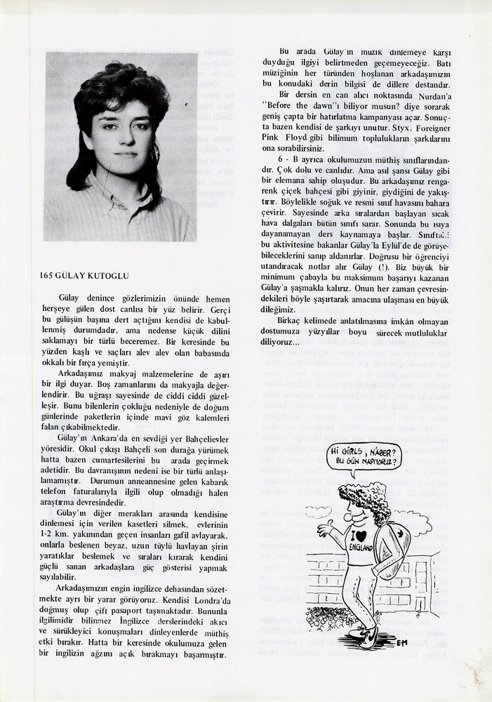 Gülay Kutoğlu sayfasının taranmış hali