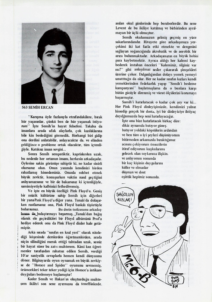 Semih Ercan sayfasının taranmış hali