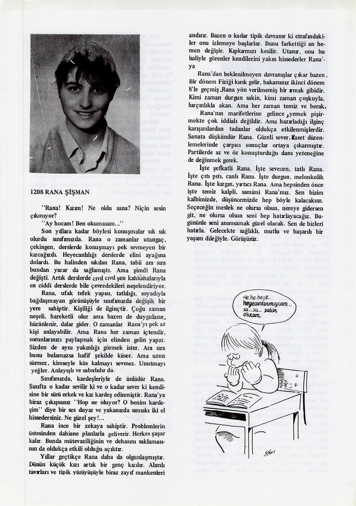 Rana Şişman sayfasının taranmış hali