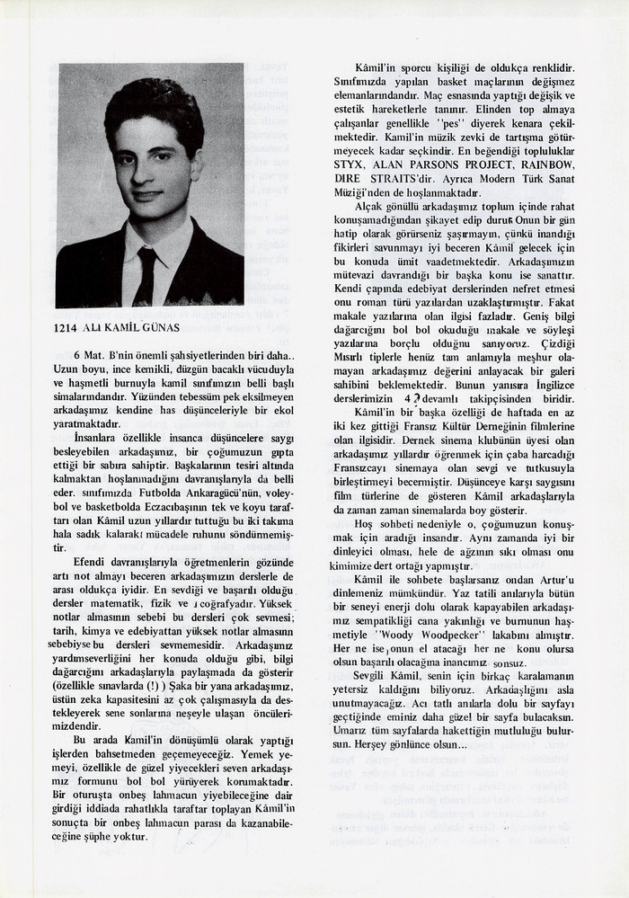Alı Kamil Günas sayfasının taranmış hali