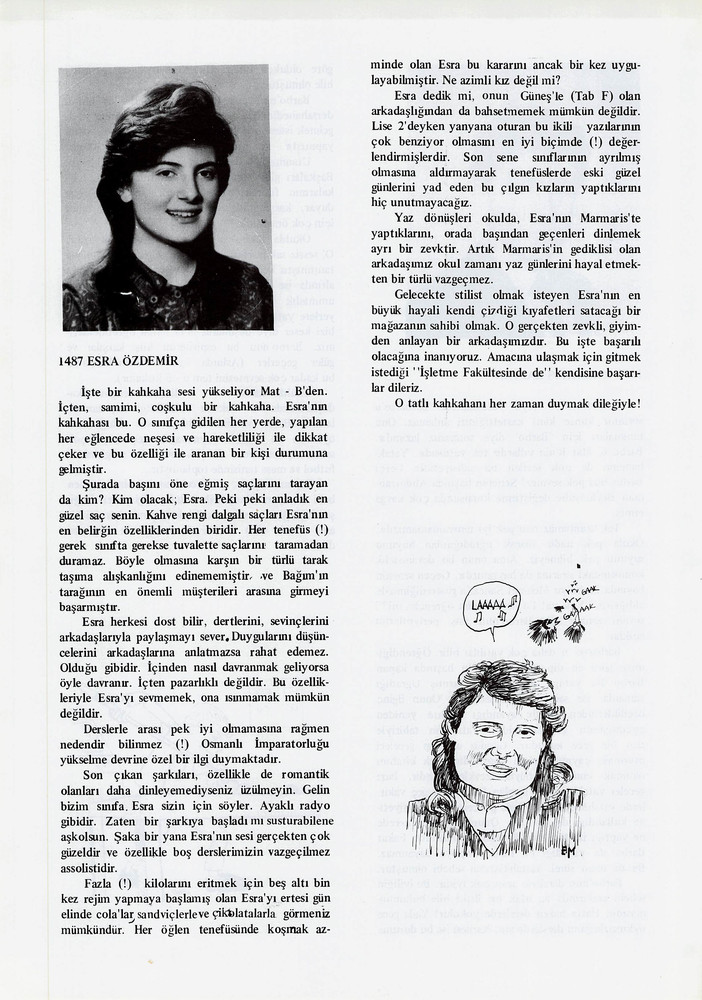 Esra Özdemir sayfasının taranmış hali