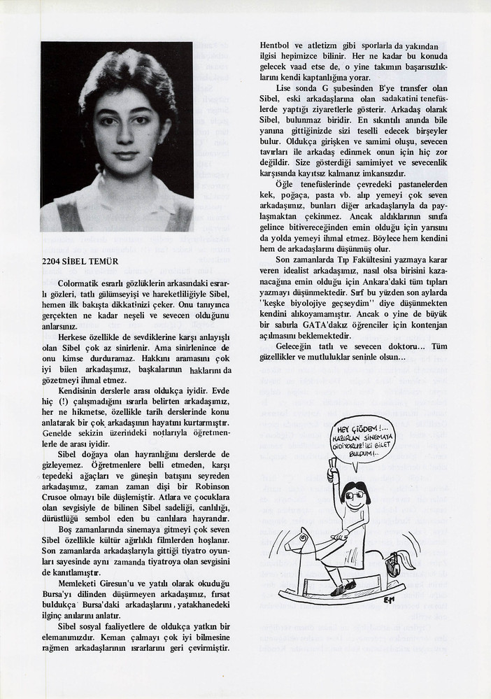 Sibel Temür sayfasının taranmış hali