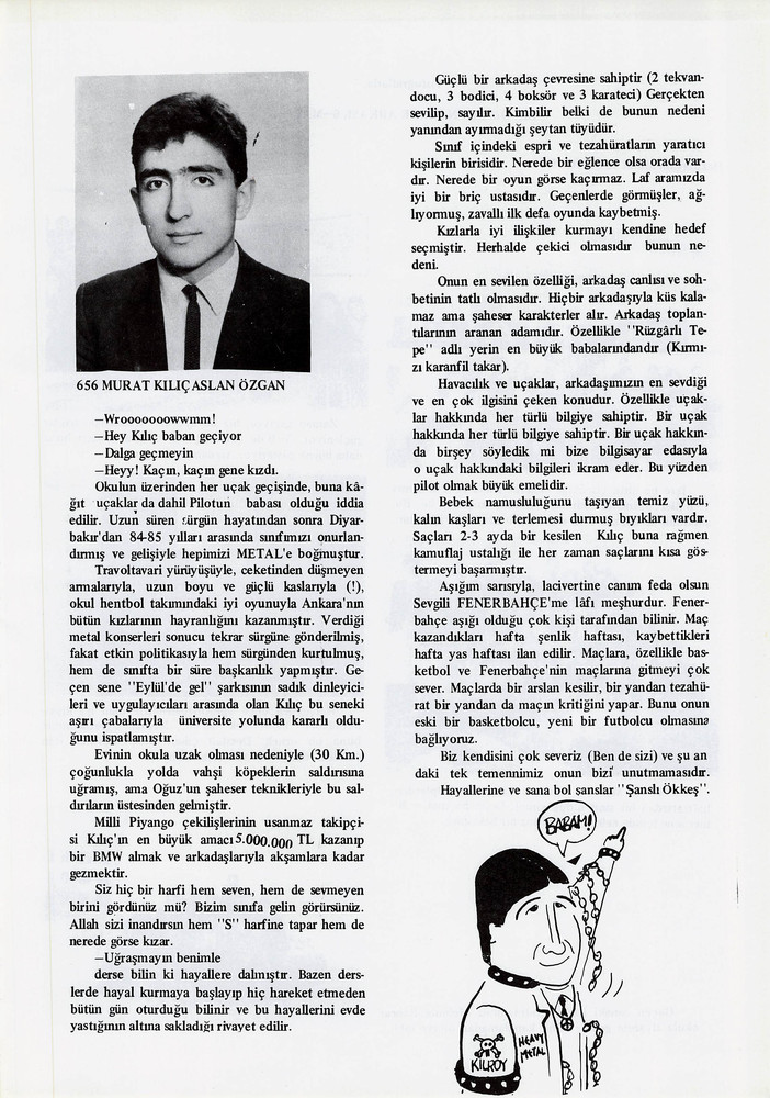 Murat Kılıçaslan Özgan sayfasının taranmış hali