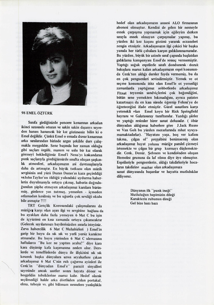 Emel Öztürk sayfasının taranmış hali
