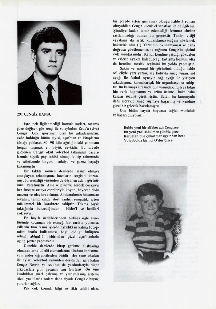 Cengiz Kansu sayfasının taranmış hali
