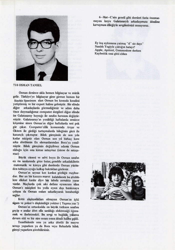 Osman Tansel sayfasının taranmış hali