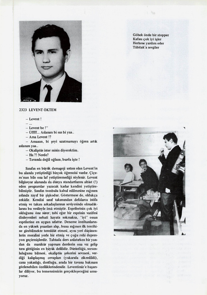 Levent Öktem sayfasının taranmış hali