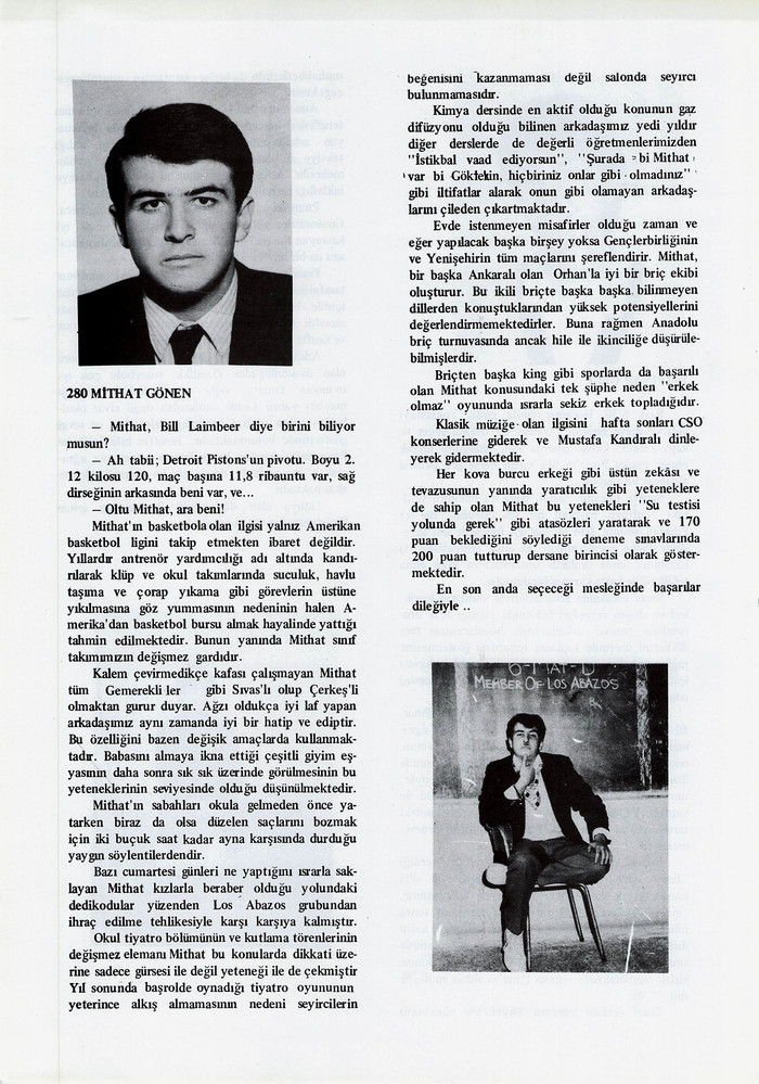 Mithat Gönen sayfasının taranmış hali