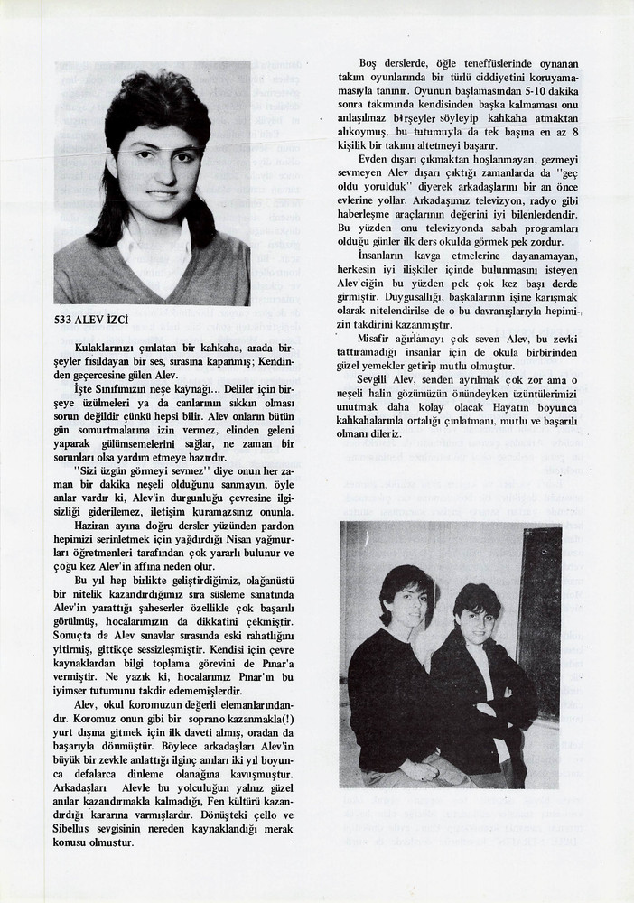 Alev İzci sayfasının taranmış hali