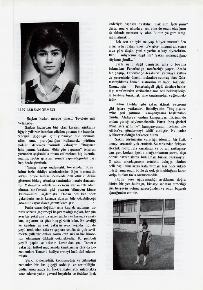 Lerzan Örmeci sayfasının taranmış hali