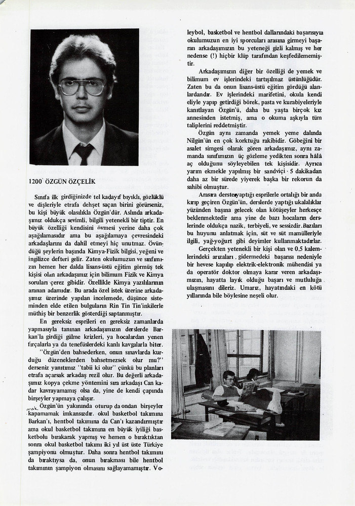 Özgün Özçelik sayfasının taranmış hali