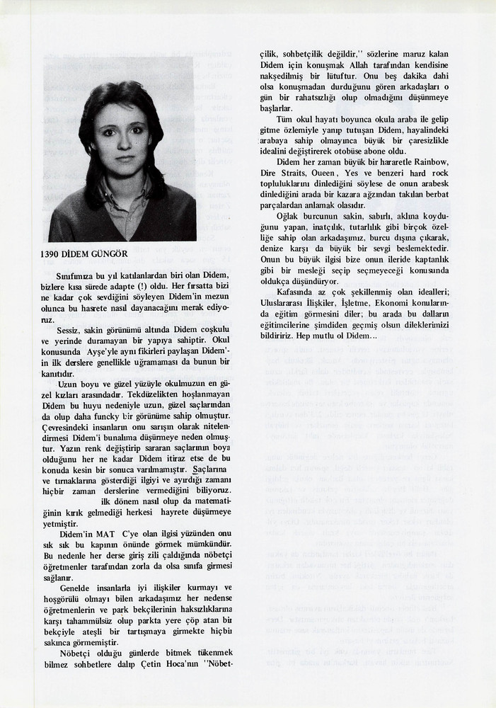 Didem Güngör sayfasının taranmış hali
