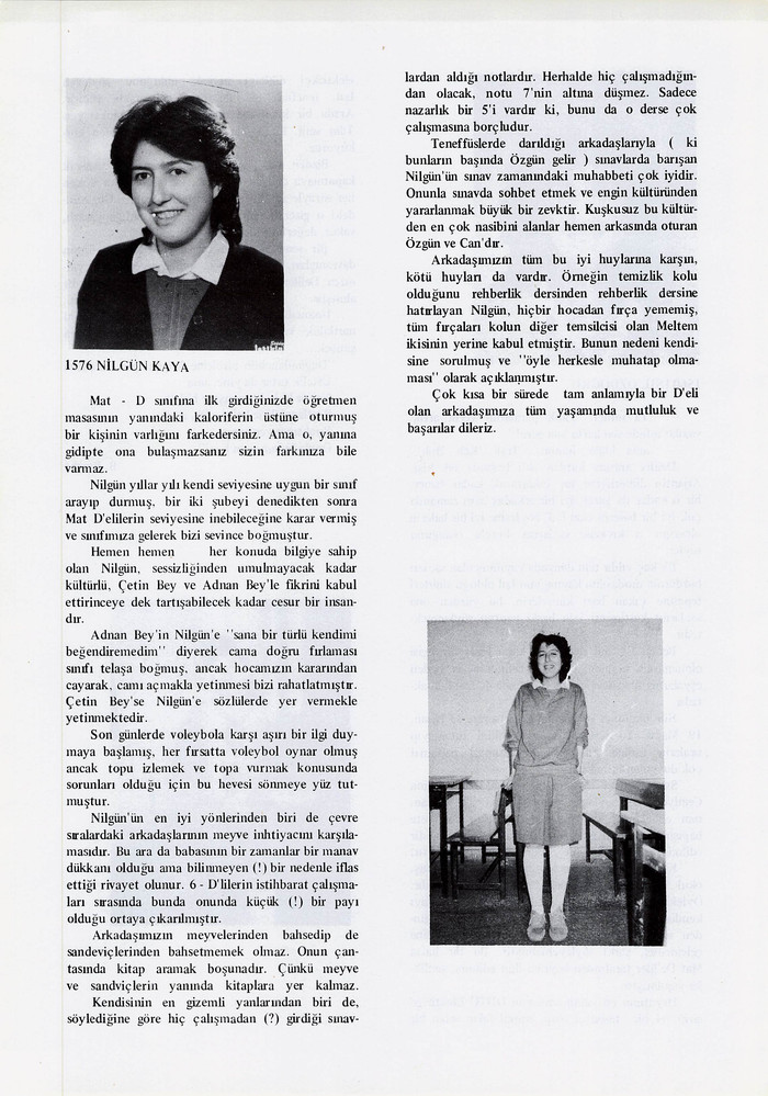 Nilgün Kaya sayfasının taranmış hali