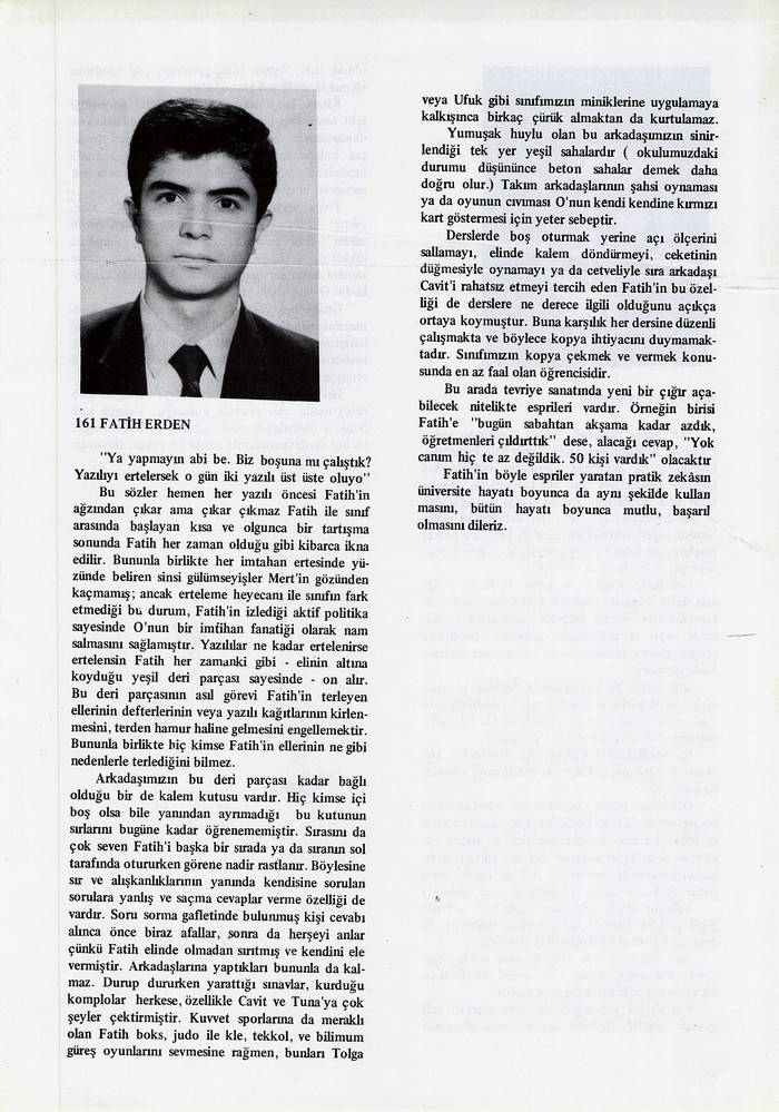 Fatih Erden sayfasının taranmış hali