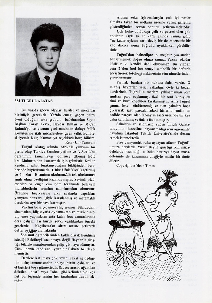 Tuğrul Alataş sayfasının taranmış hali