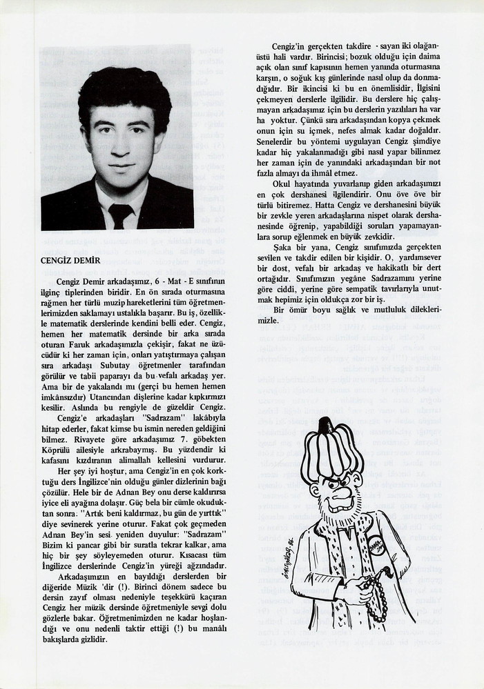 Cengiz Demir sayfasının taranmış hali