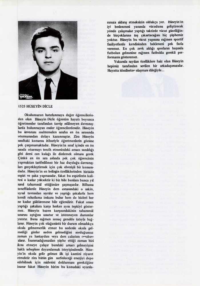 Hüseyin Dicle sayfasının taranmış hali