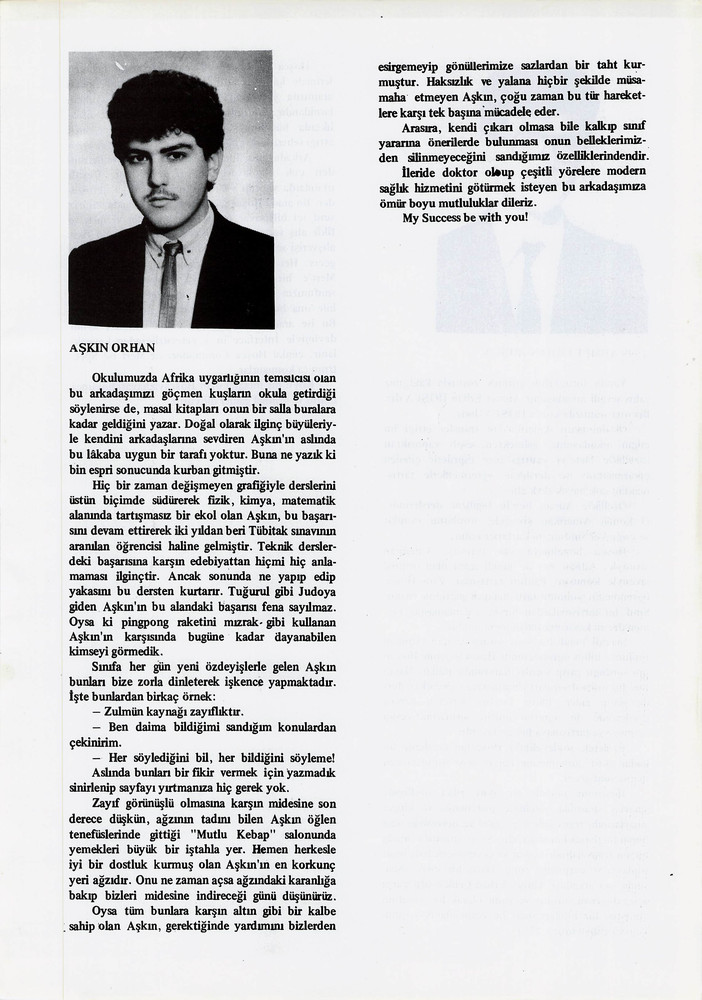 Aşkın Orhan sayfasının taranmış hali