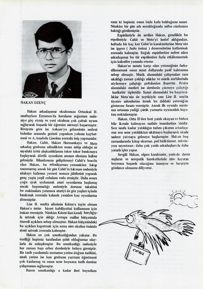 Hakan Özenç sayfasının taranmış hali