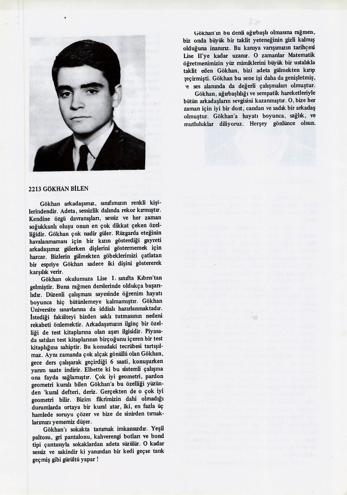 Gökhan Bilen sayfasının taranmış hali