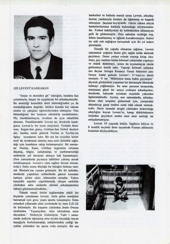Levent Kahraman sayfasının taranmış hali