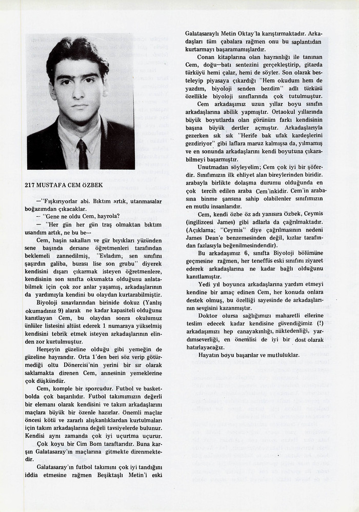 Mustafa Cem Özbek sayfasının taranmış hali