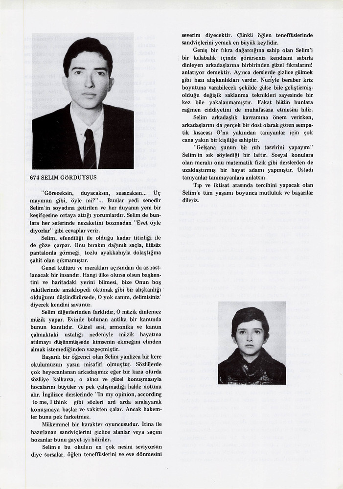Selim Görduysus sayfasının taranmış hali