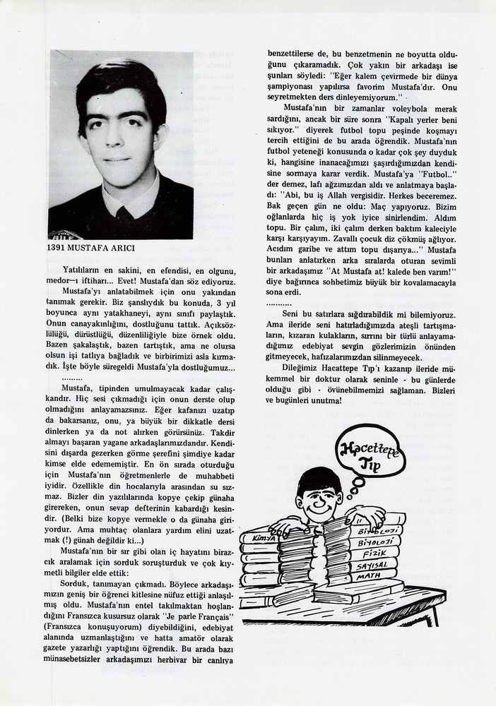 Mustafa Arıcı sayfasının taranmış hali