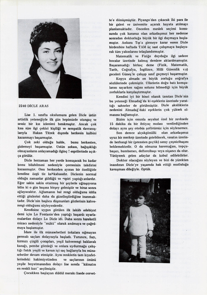Dicle Aras sayfasının taranmış hali