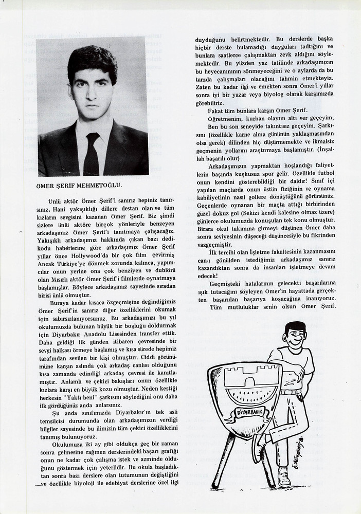 Ömer Şerif Mehmetoğlu sayfasının taranmış hali