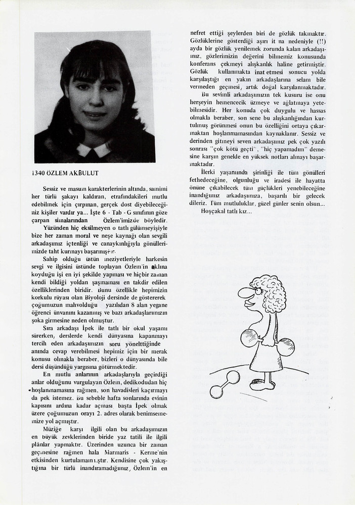 Özlem Akbulut sayfasının taranmış hali
