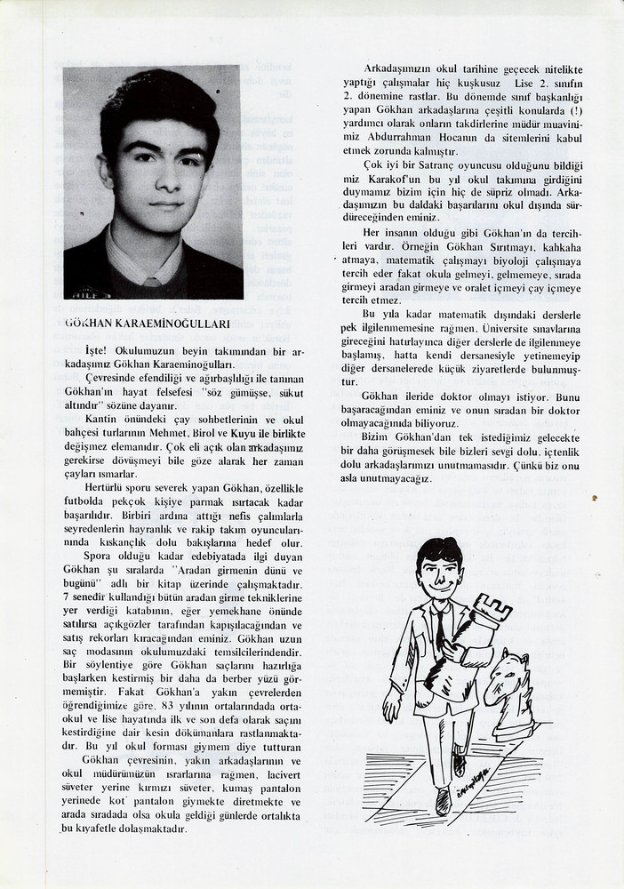 Gökhan Karaeminoğulları sayfasının taranmış hali