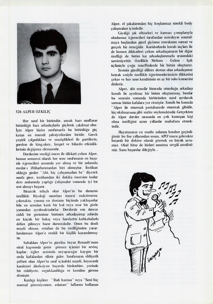 Alper Özkılıç sayfasının taranmış hali